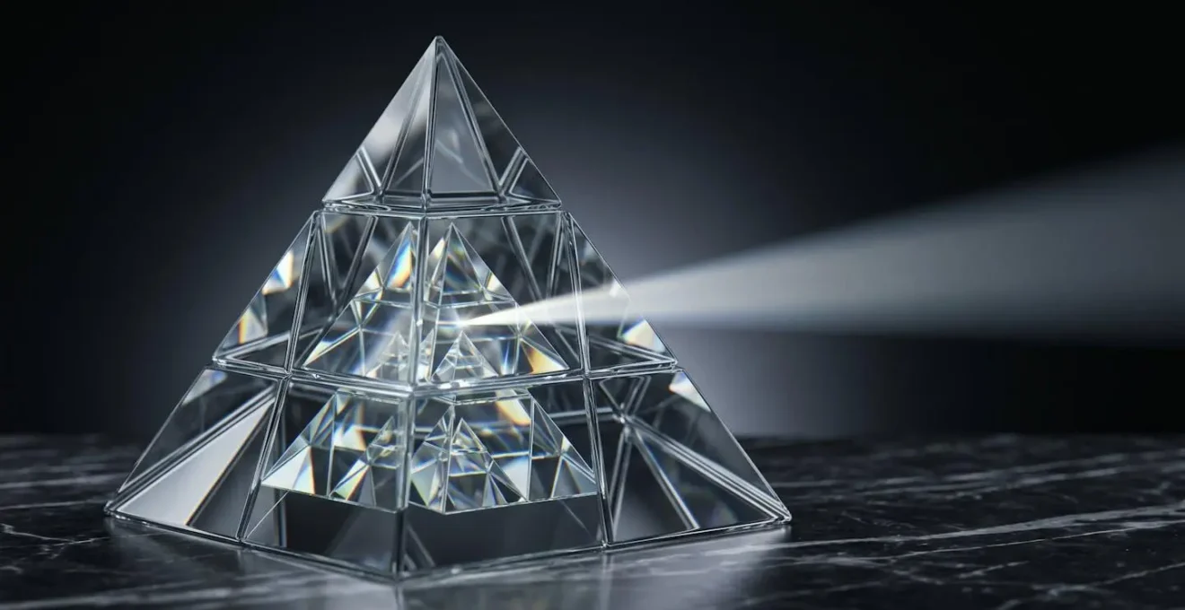 Schéma organisationnel montrant la structure pyramidale d'une holding avec ses filiales
